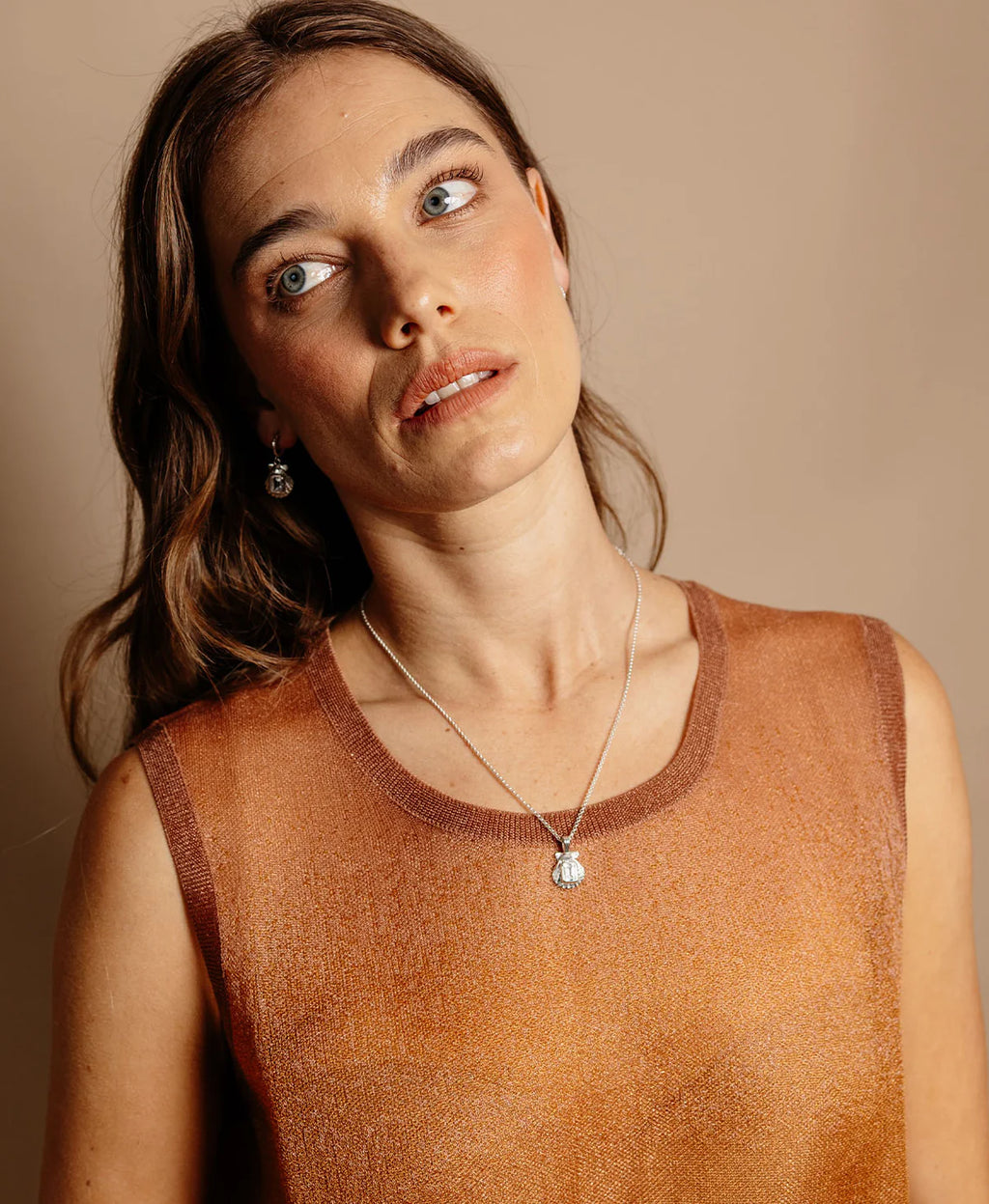 Cordelia Necklace | 925 Sterling Silver with White Topaz