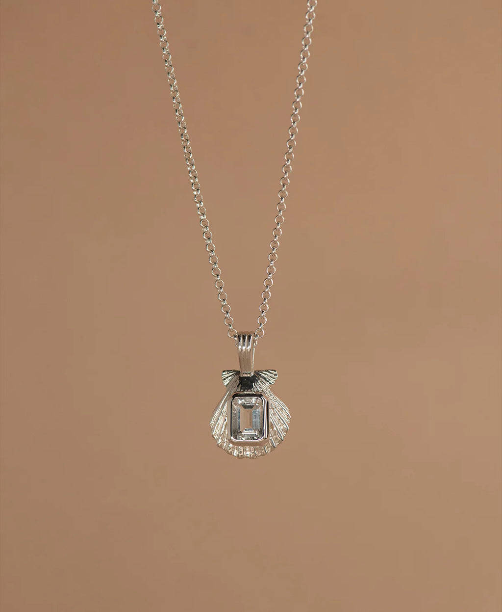 Cordelia Necklace | 925 Sterling Silver with White Topaz