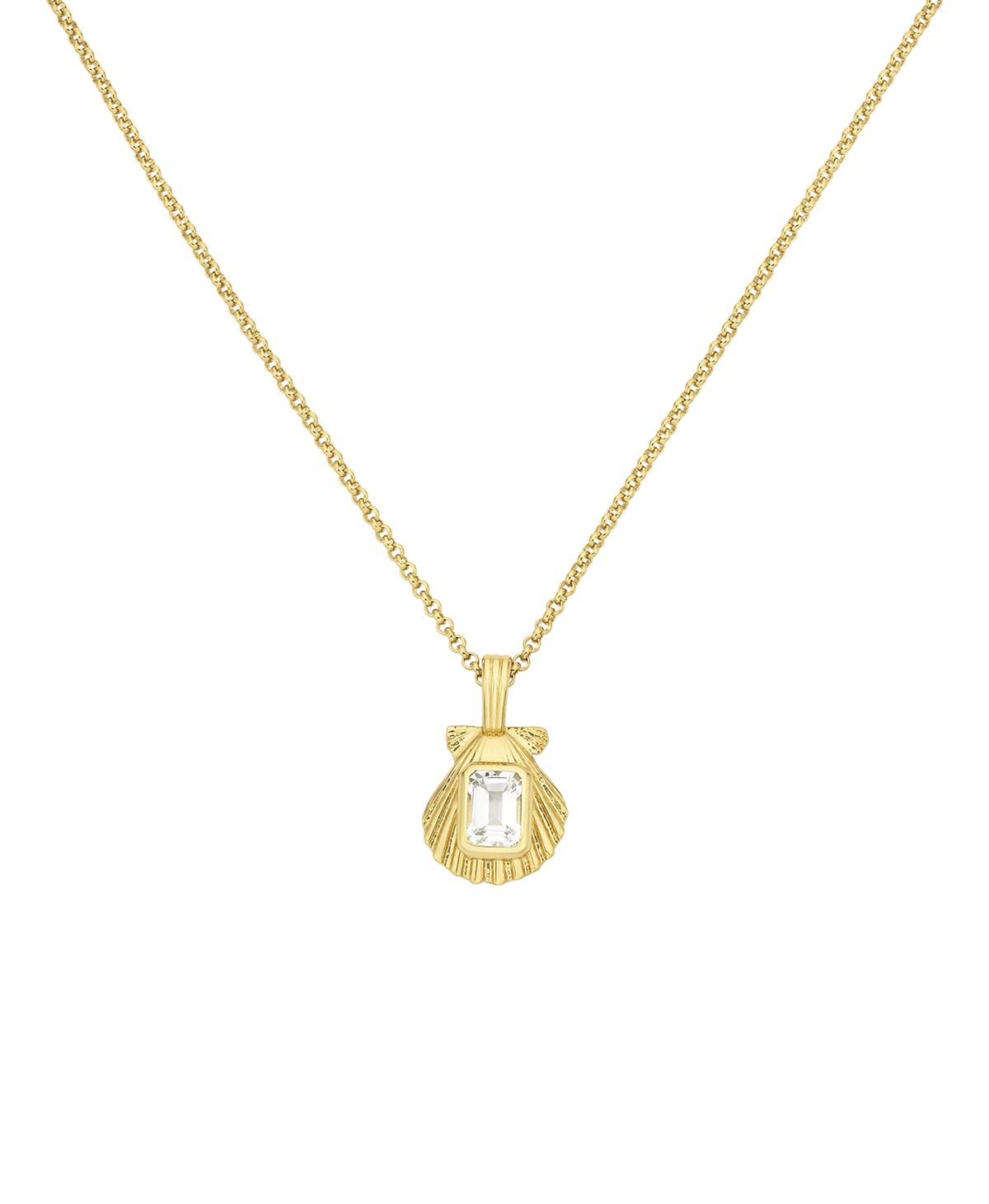 Cordelia Necklace | 22k Gold Vermeil with White Topaz