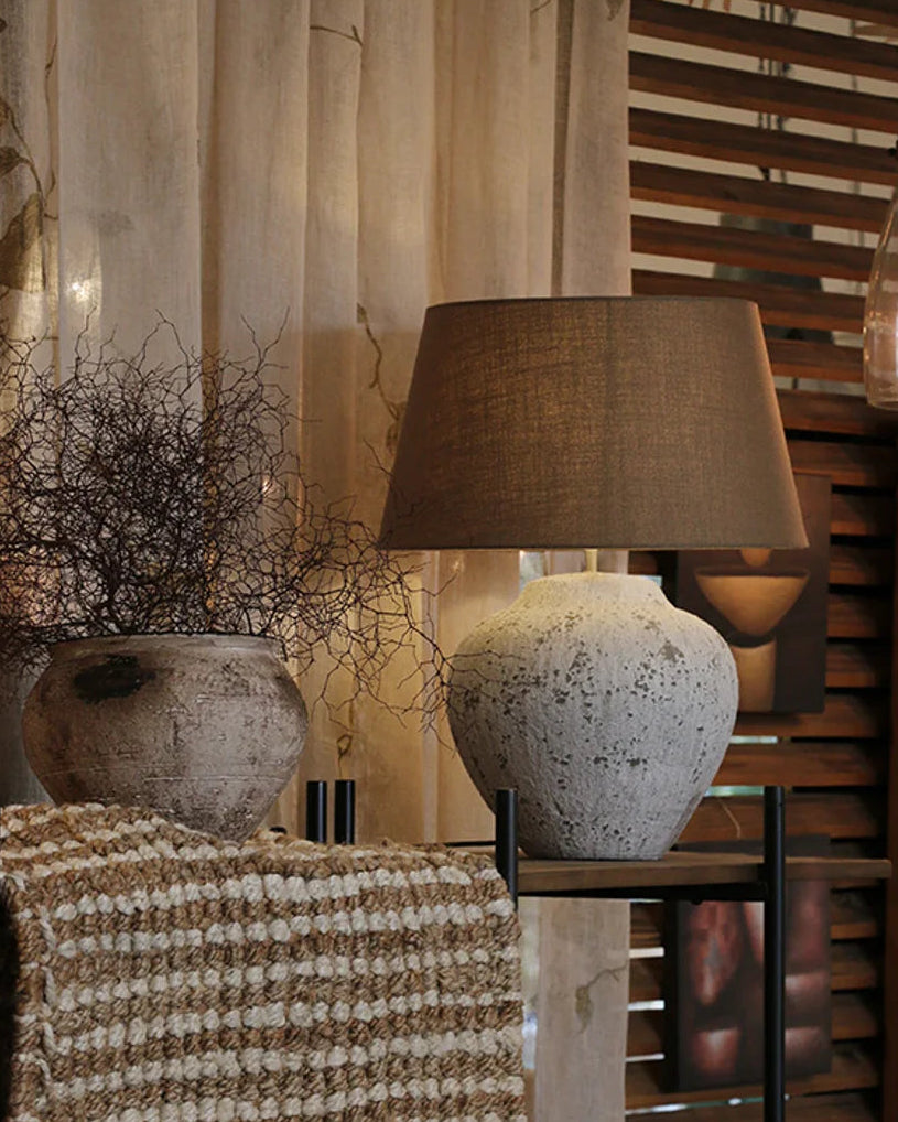 Tuscan Stone Lamp | Medium