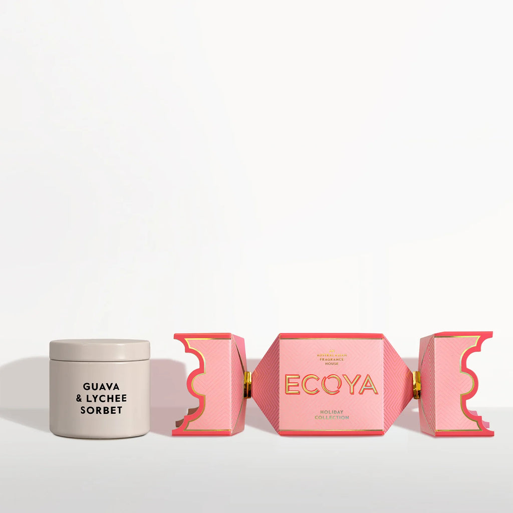 Guava & Lychee Sorbet | Tin Candle Bon Bon | Holiday Collection