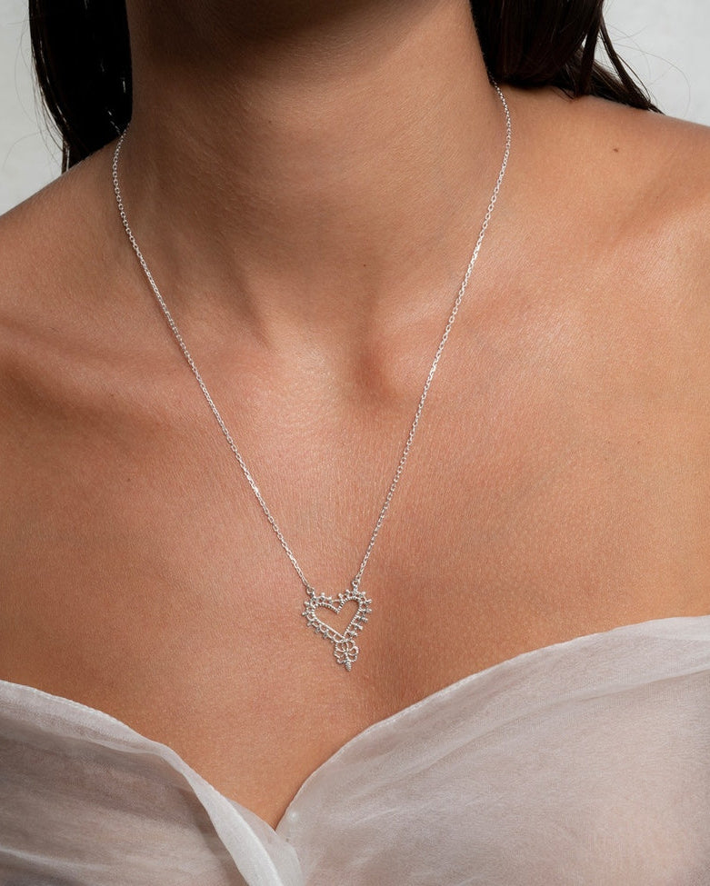 Gypsy Love Necklace | Silver