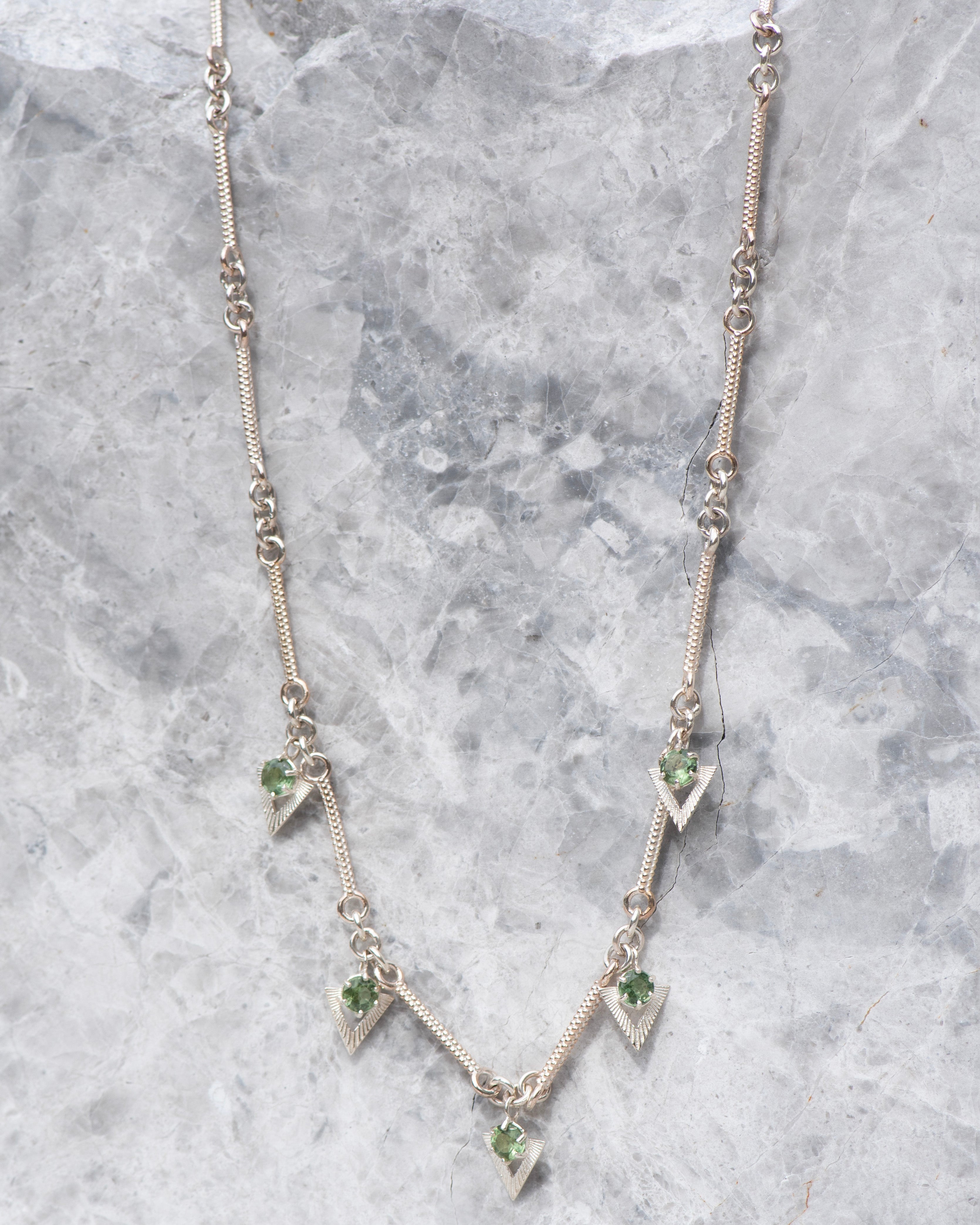 Hyacinth Necklace with Apatite | Sterling Silver