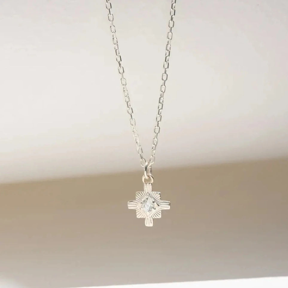 Inka Necklace | 925 Sterling Silver | White Zircon