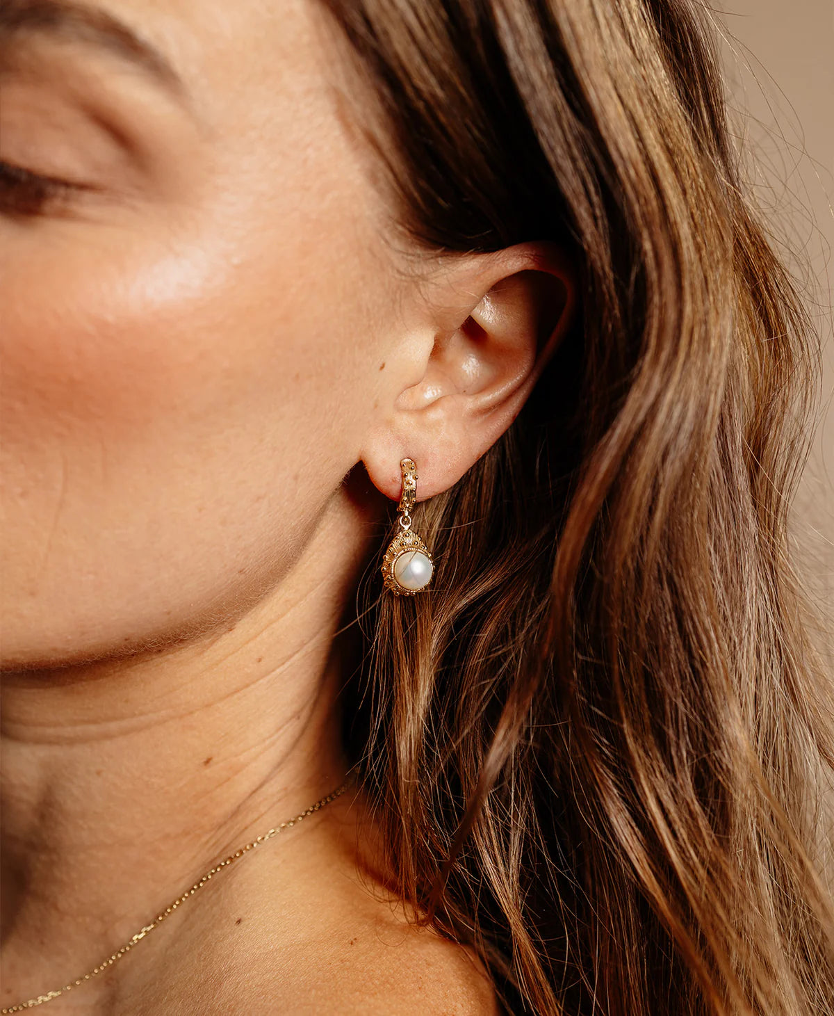 Lulu Earrings | 22k Gold Vermeil with Freshwater Pearls