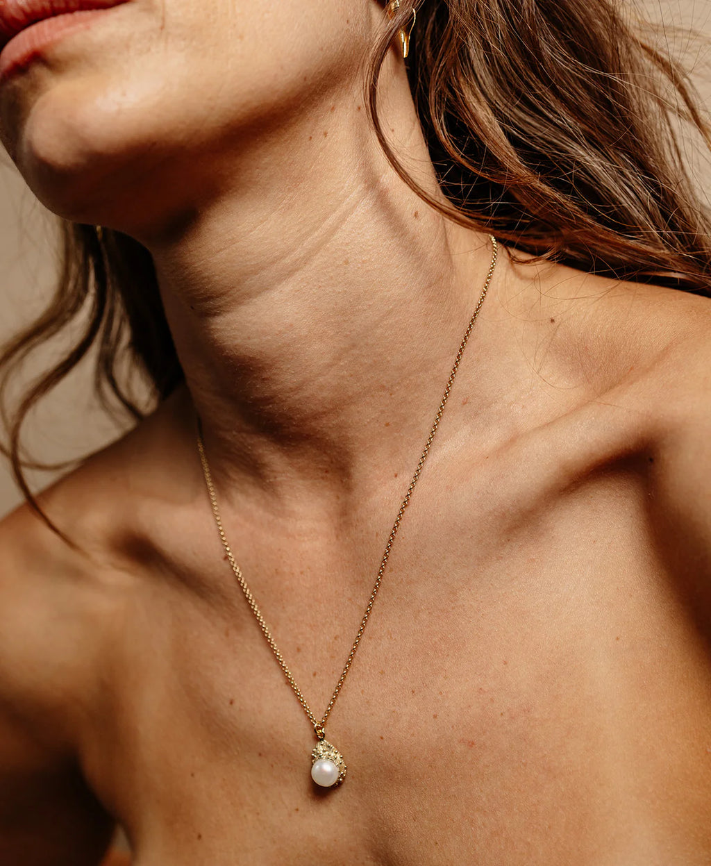 Lulu Necklace | 22k Gold Vermeil with Freshwater Pearl