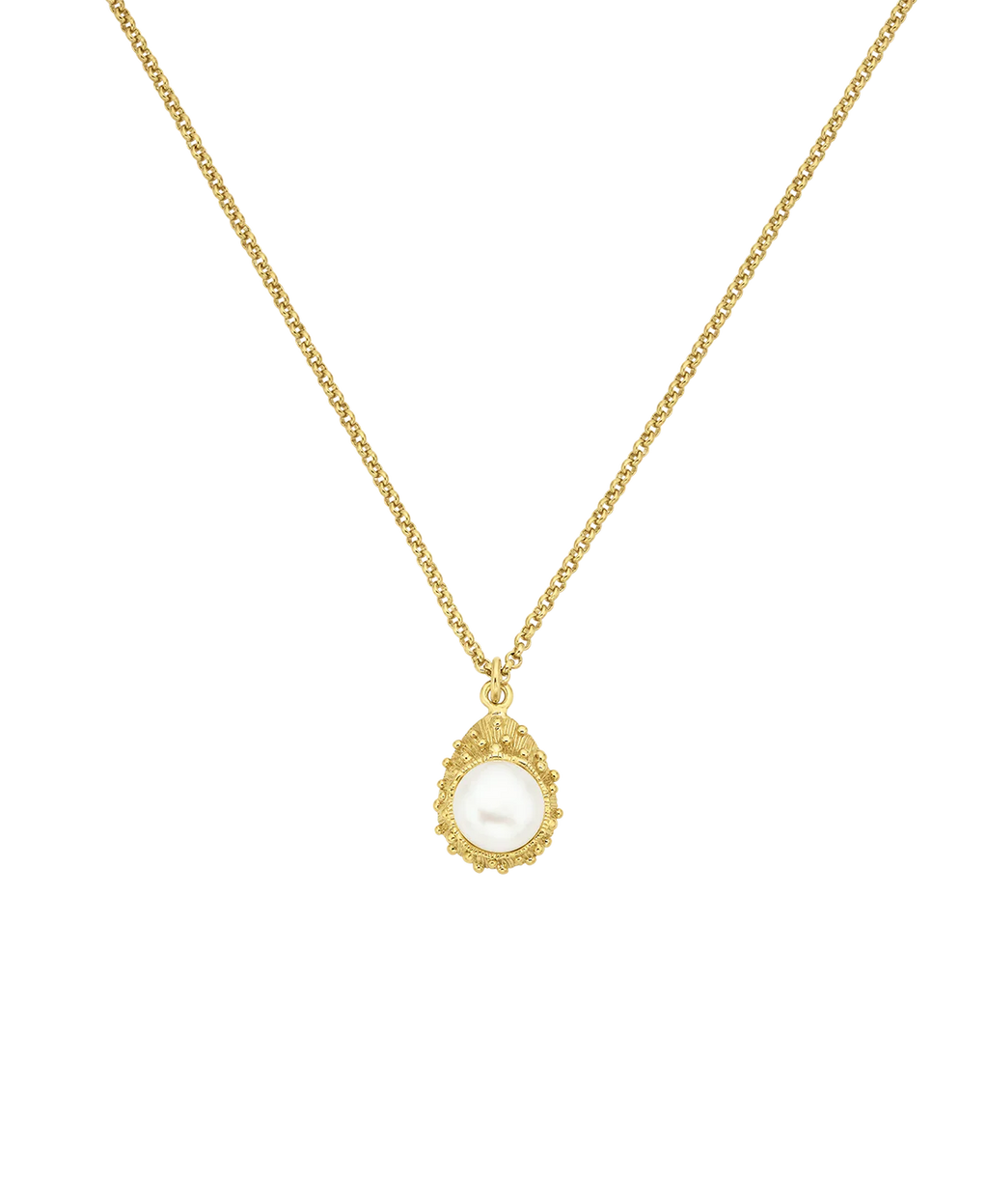 Lulu Necklace | 22k Gold Vermeil with Freshwater Pearl