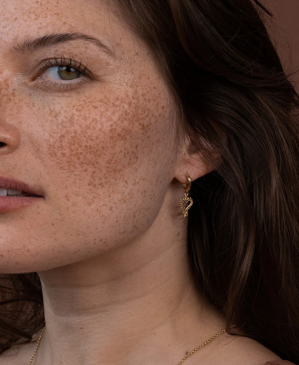 Mini Gypsy Heart Earrings | 22k Gold Vermeil