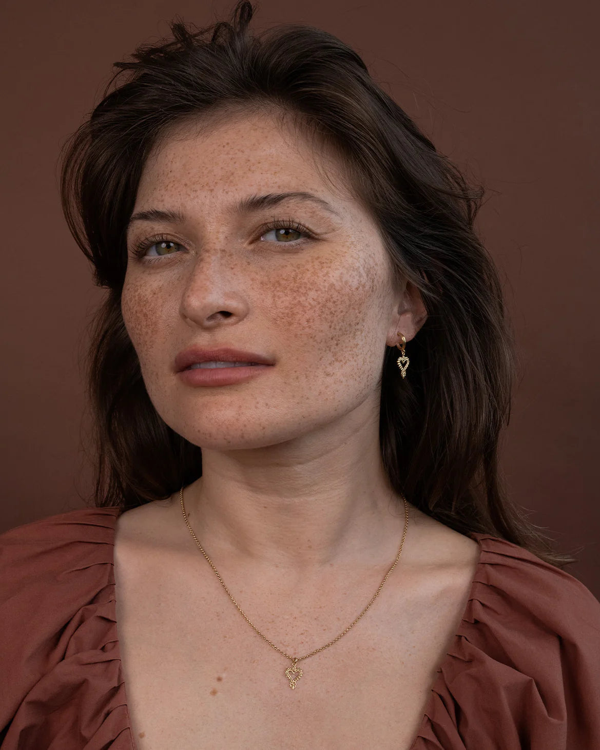 Mini Gypsy Heart Earrings | 22k Gold Vermeil