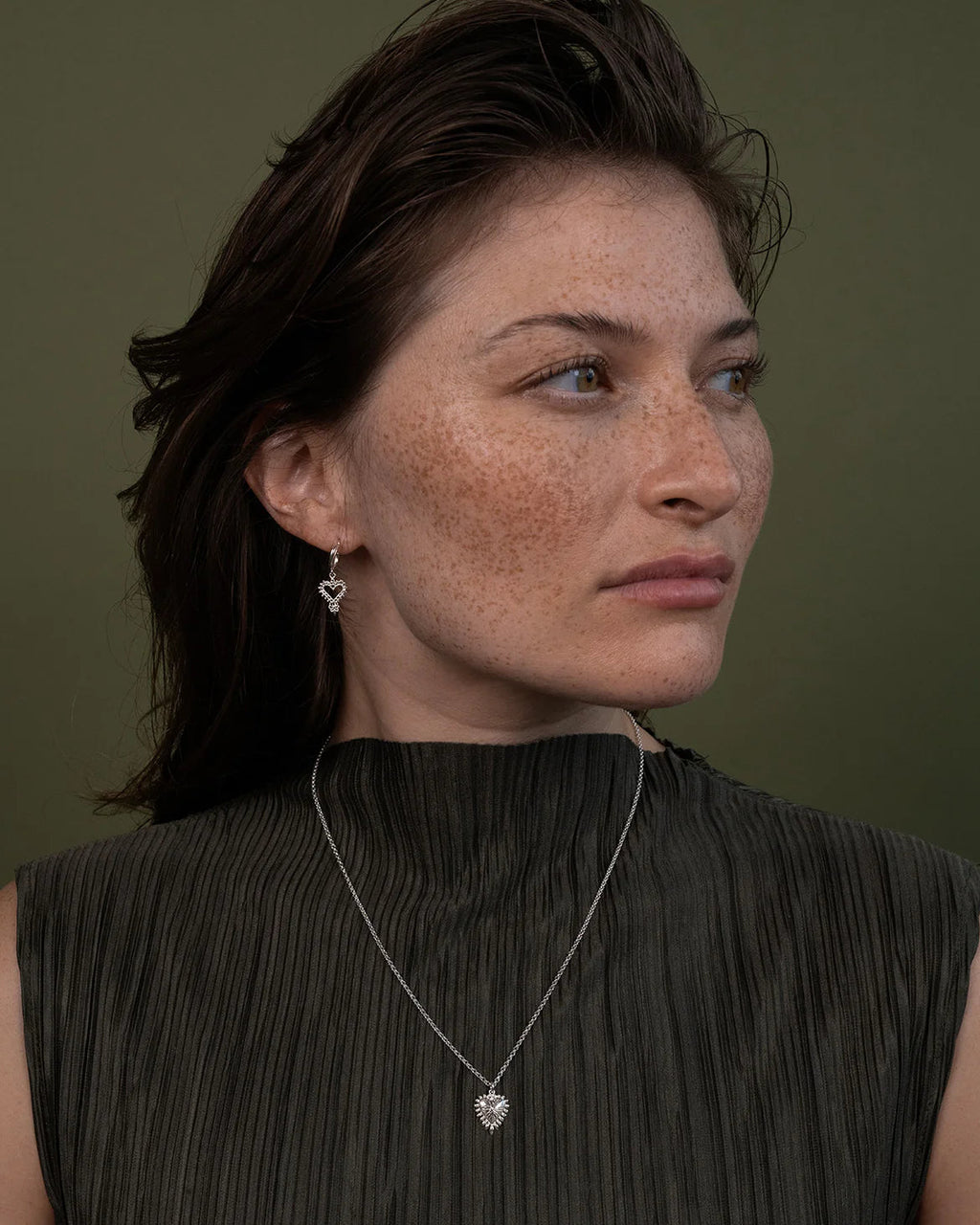 Mini Gypsy Heart Earrings | Sterling Silver