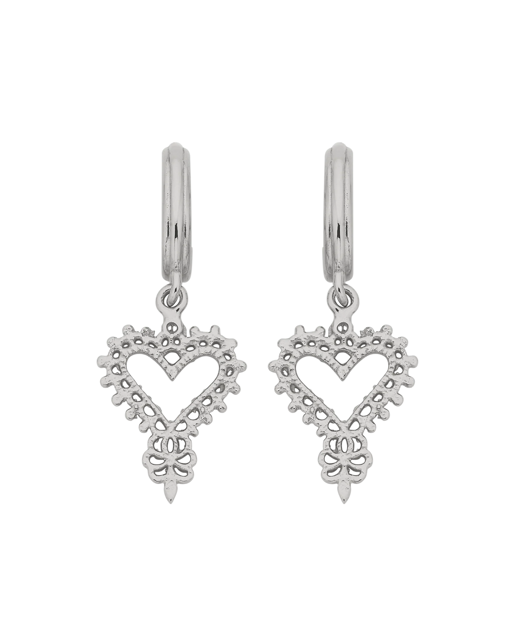 Mini Gypsy Heart Earrings | Sterling Silver