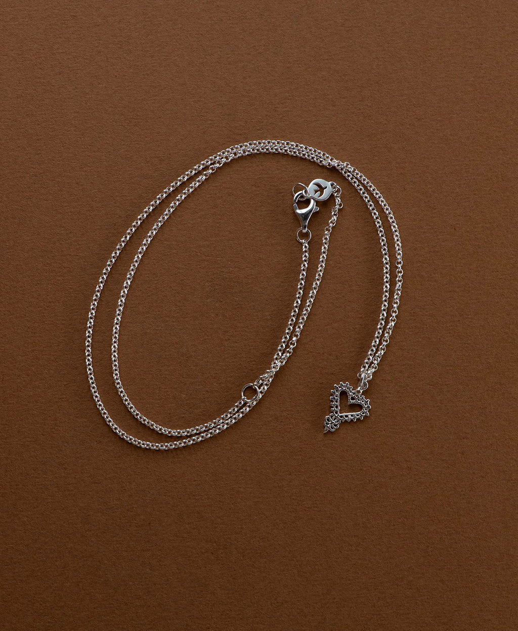 Mini Gypsy Heart Necklace | Sterling Silver