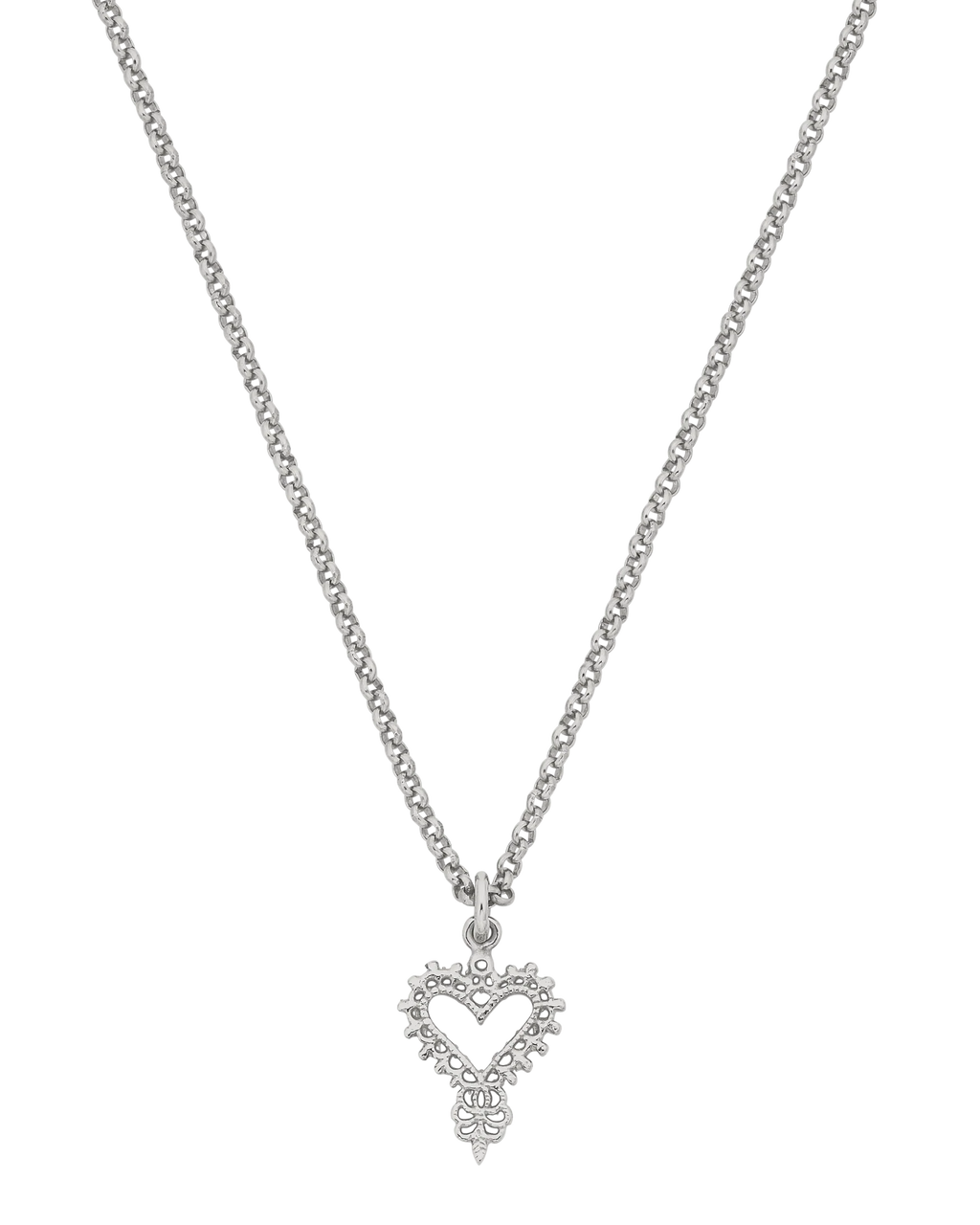 Mini Gypsy Heart Necklace | Sterling Silver