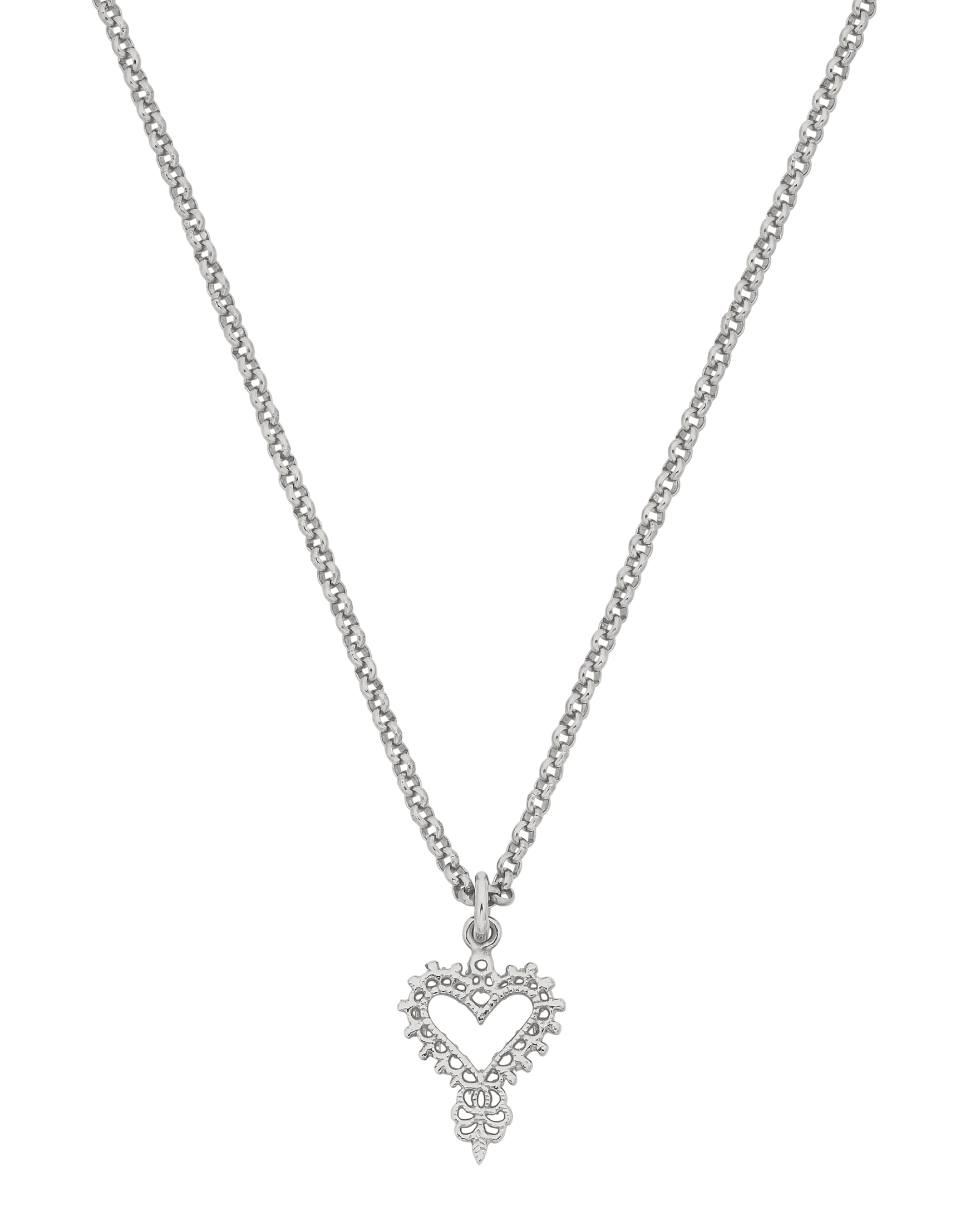 Mini Gypsy Heart Necklace | Sterling Silver