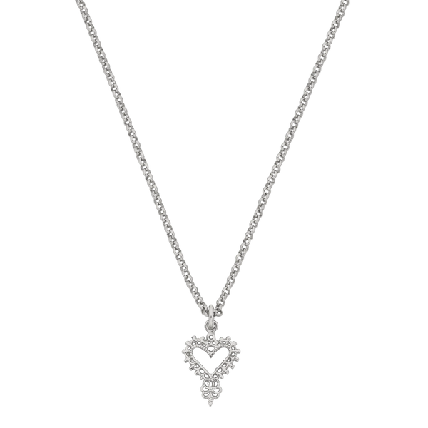 Mini Gypsy Heart Necklace | Sterling Silver