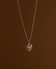 Mini Heart Ray Necklace | 22k Gold Vermeil