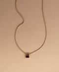 Naia Necklace |22k Gold Vermeil with Rhodolite Garnet