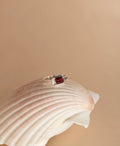 Naia Ring | 925 Sterling Silver with Rhodolite Garnet
