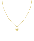 Nora Necklace | 22k Gold Vermeil | Chrome Diopside