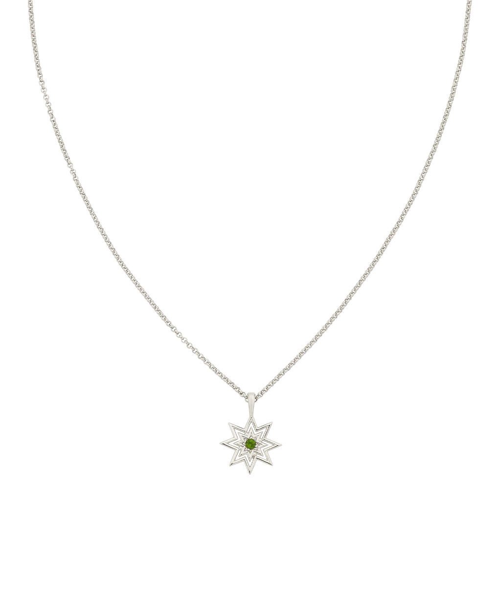Nora Necklace | 925 Sterling Silver | Chrome Diopside