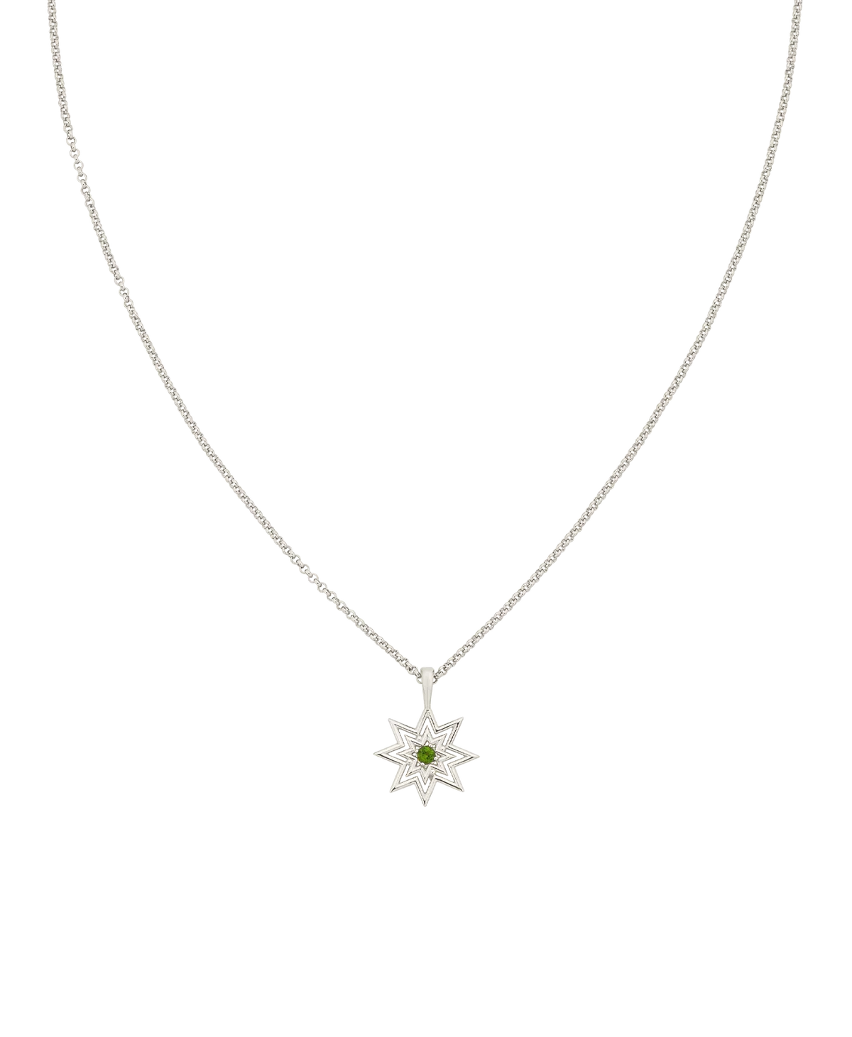 Nora Necklace | 925 Sterling Silver | Chrome Diopside