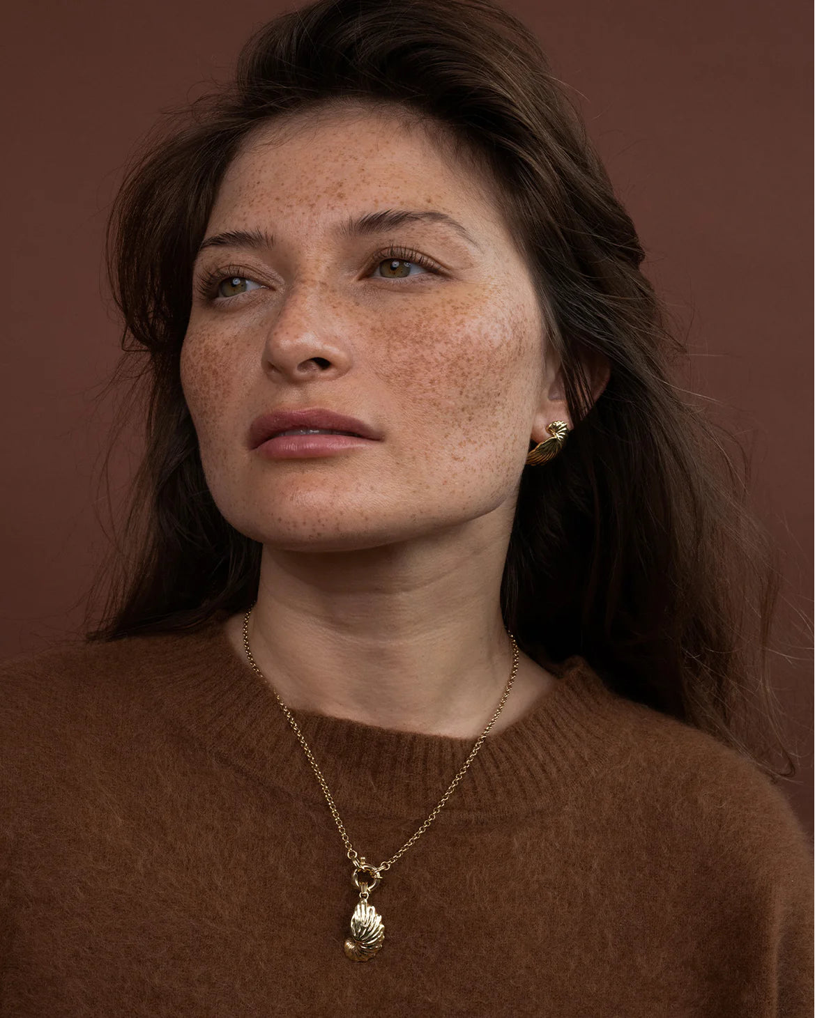 Paper Nautilus Earrings | 22k Gold Vermeil