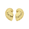 Paper Nautilus Earrings | 22k Gold Vermeil
