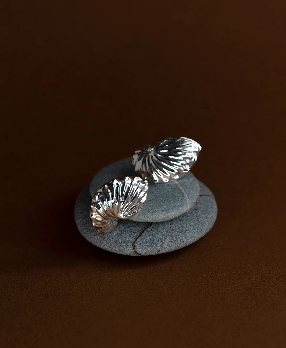 Paper Nautilus Earrings | Sterling Silver