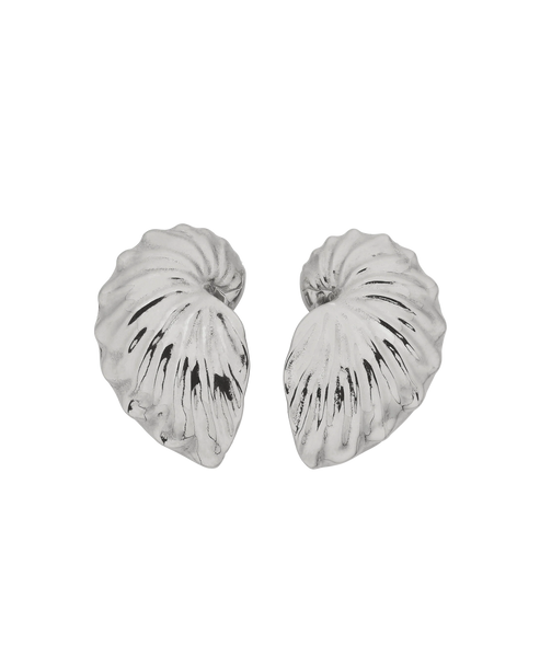 Paper Nautilus Earrings | Sterling Silver