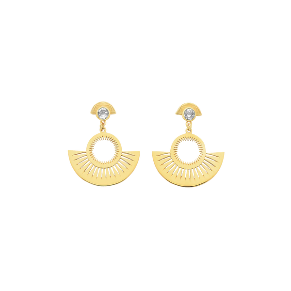 Pocket Full Of Sunshine Earrings | 22k Gold Vermeil & Aquamarine