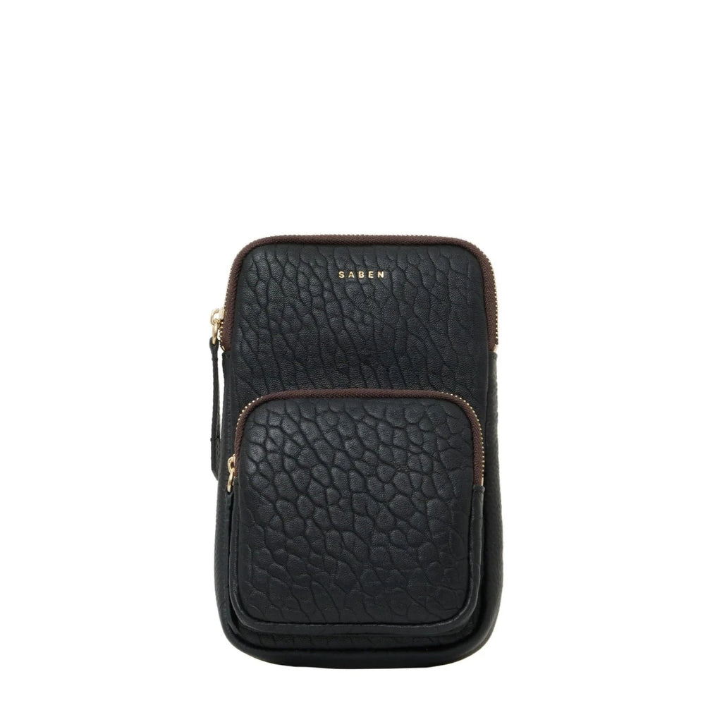 Nikko Pocket Phone Sling | Black Bubble