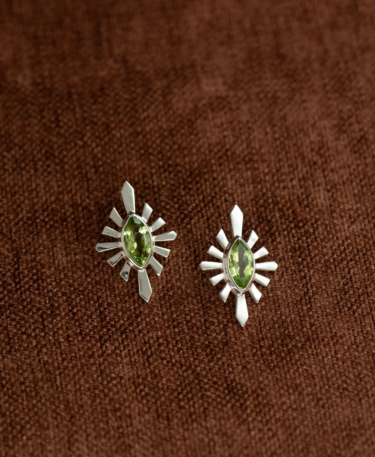 Sister Stud | 925 Sterling Silver | Peridot