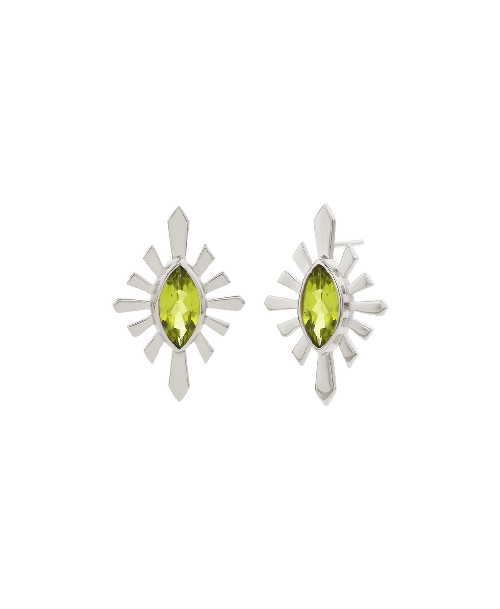 Sister Stud | 925 Sterling Silver | Peridot