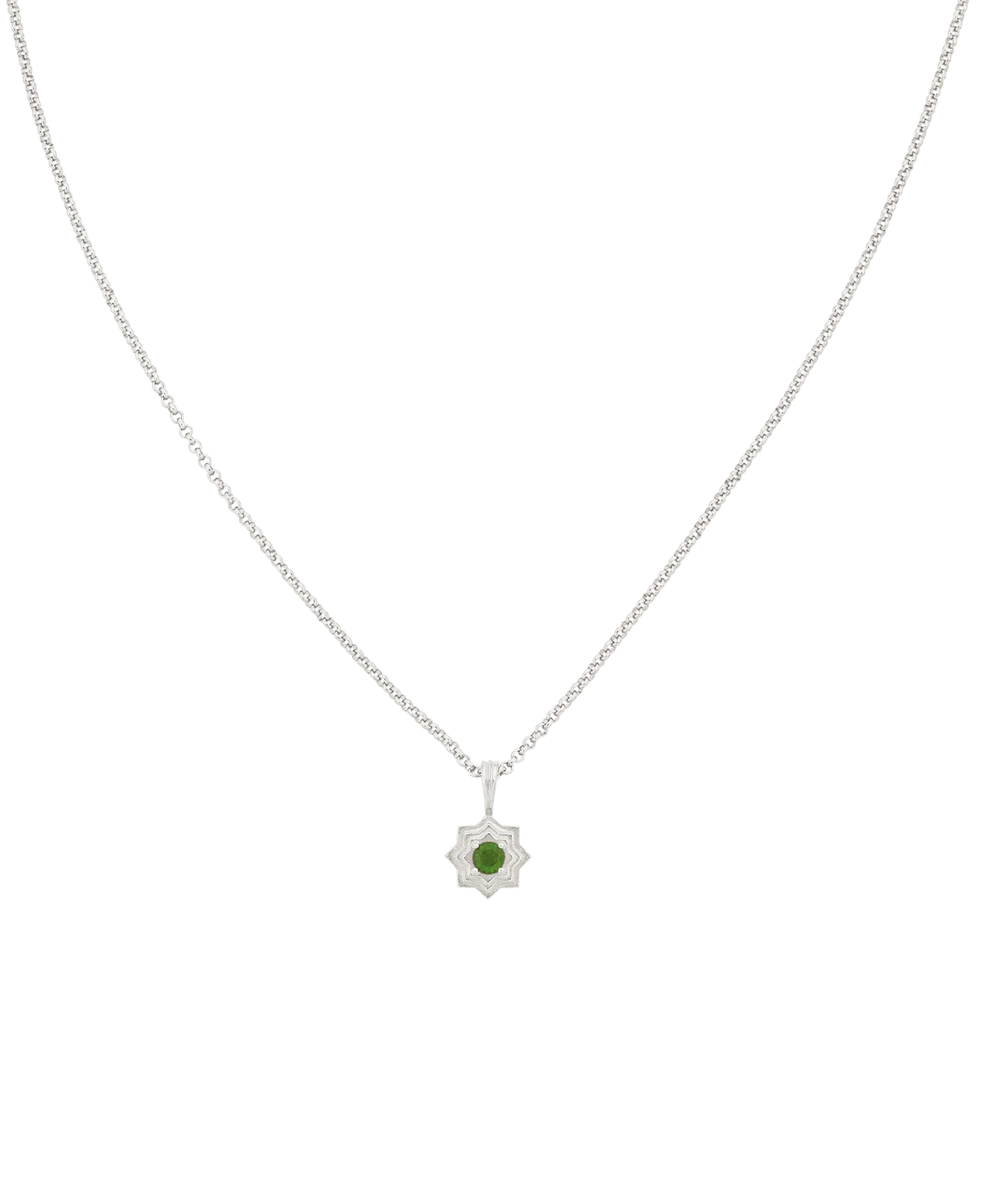 Sitara Necklace | 925 Sterling Silver | Chrome Diopside