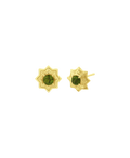 Sitara Stud | 22k Gold Vermeil | Chrome Diopside