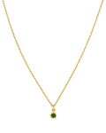 Stella Necklace | 22k Gold Plate | Chrome Diopside
