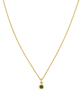 Stella Necklace | 22k Gold Plate | Chrome Diopside