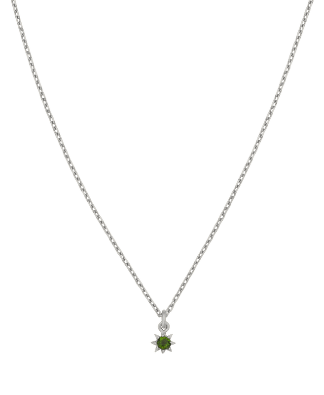 Stella Necklace | Sterling Silver | Chrome Diopside