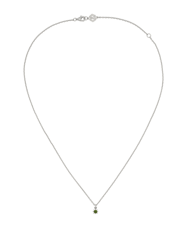 Stella Necklace | Sterling Silver | Chrome Diopside