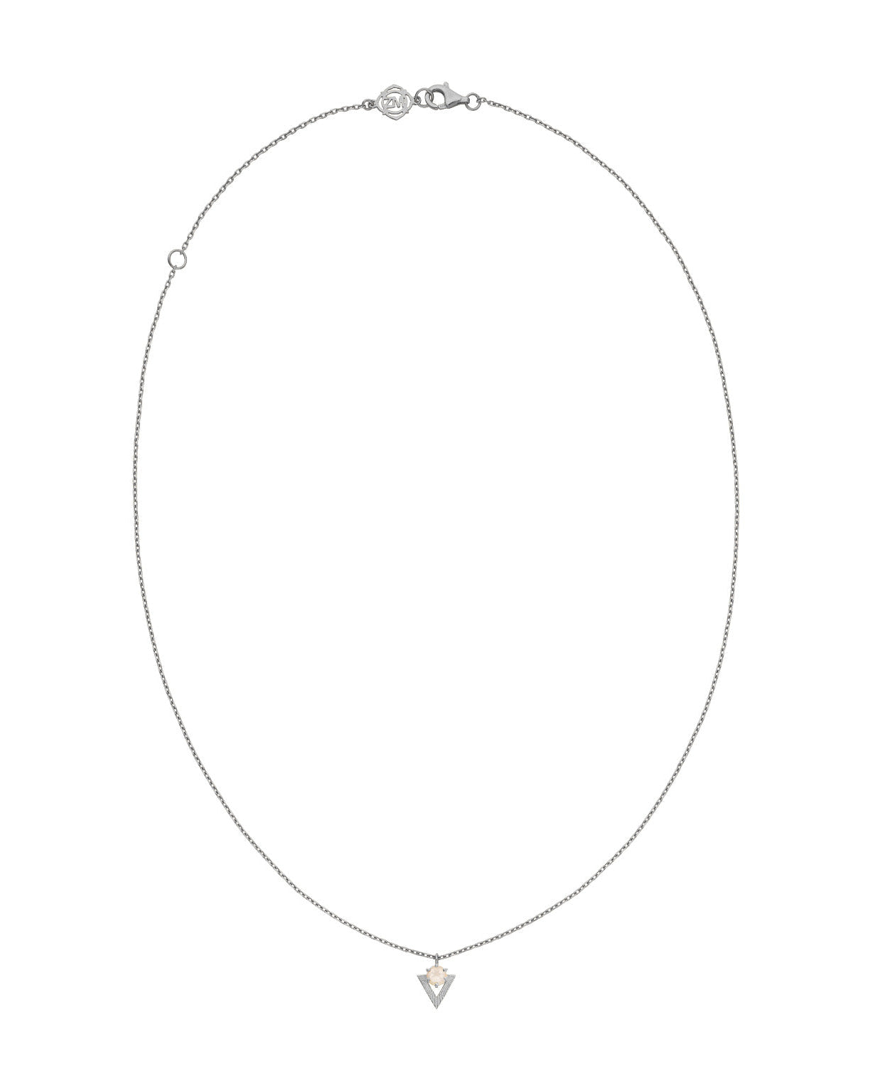 Violet Necklace with Rose Quartz | Sterling Silver