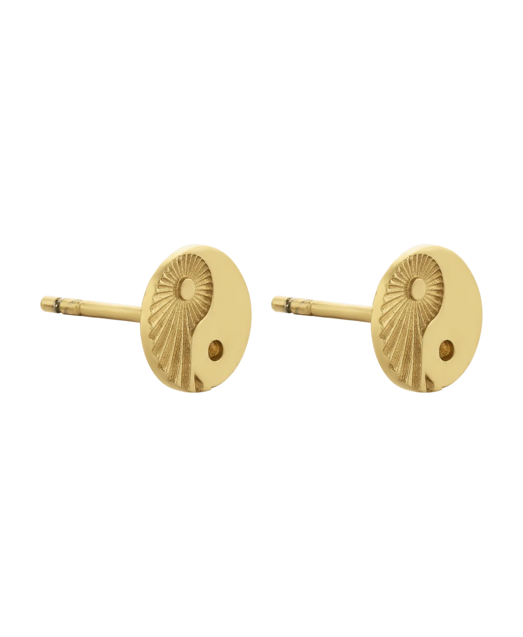 Yin Yang Stud | 22K Gold plate