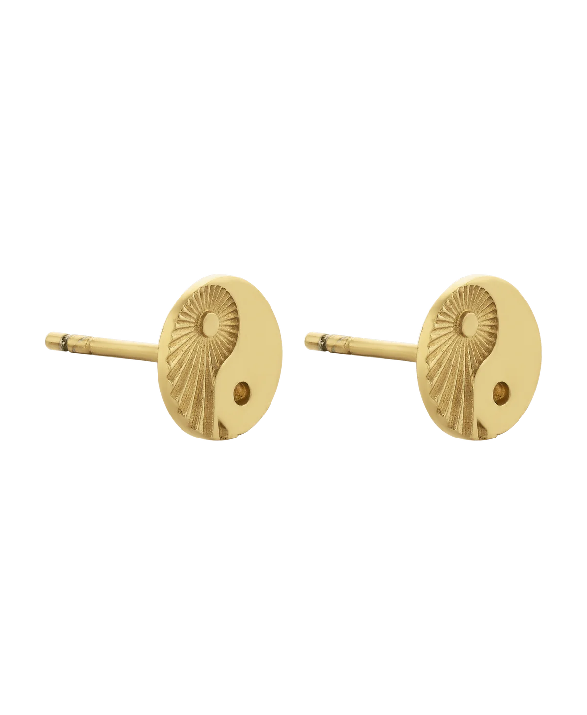 Yin Yang Stud | 22K Gold plate