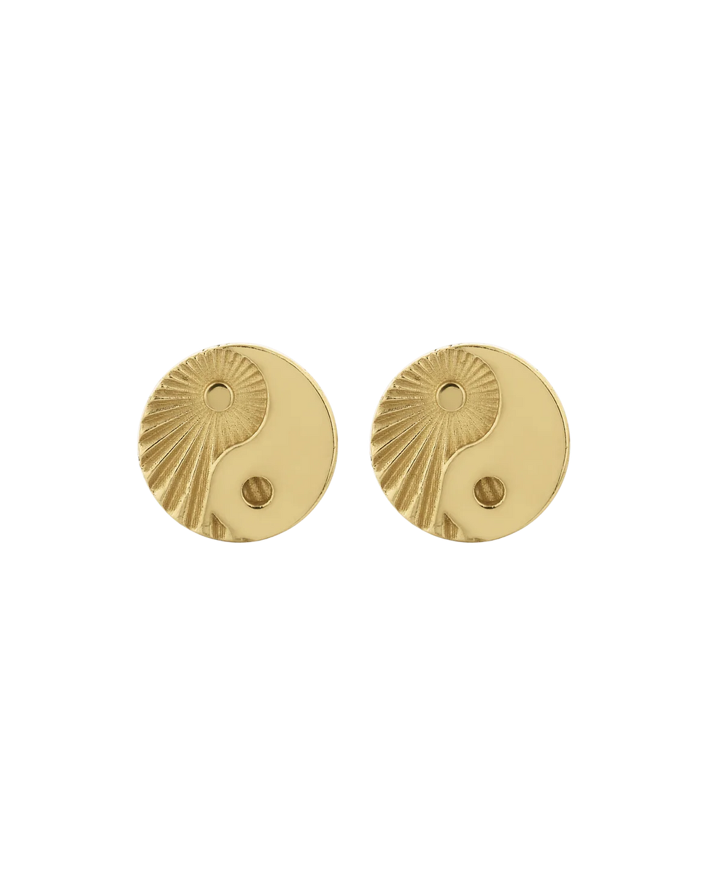 Yin Yang Stud | 22K Gold plate