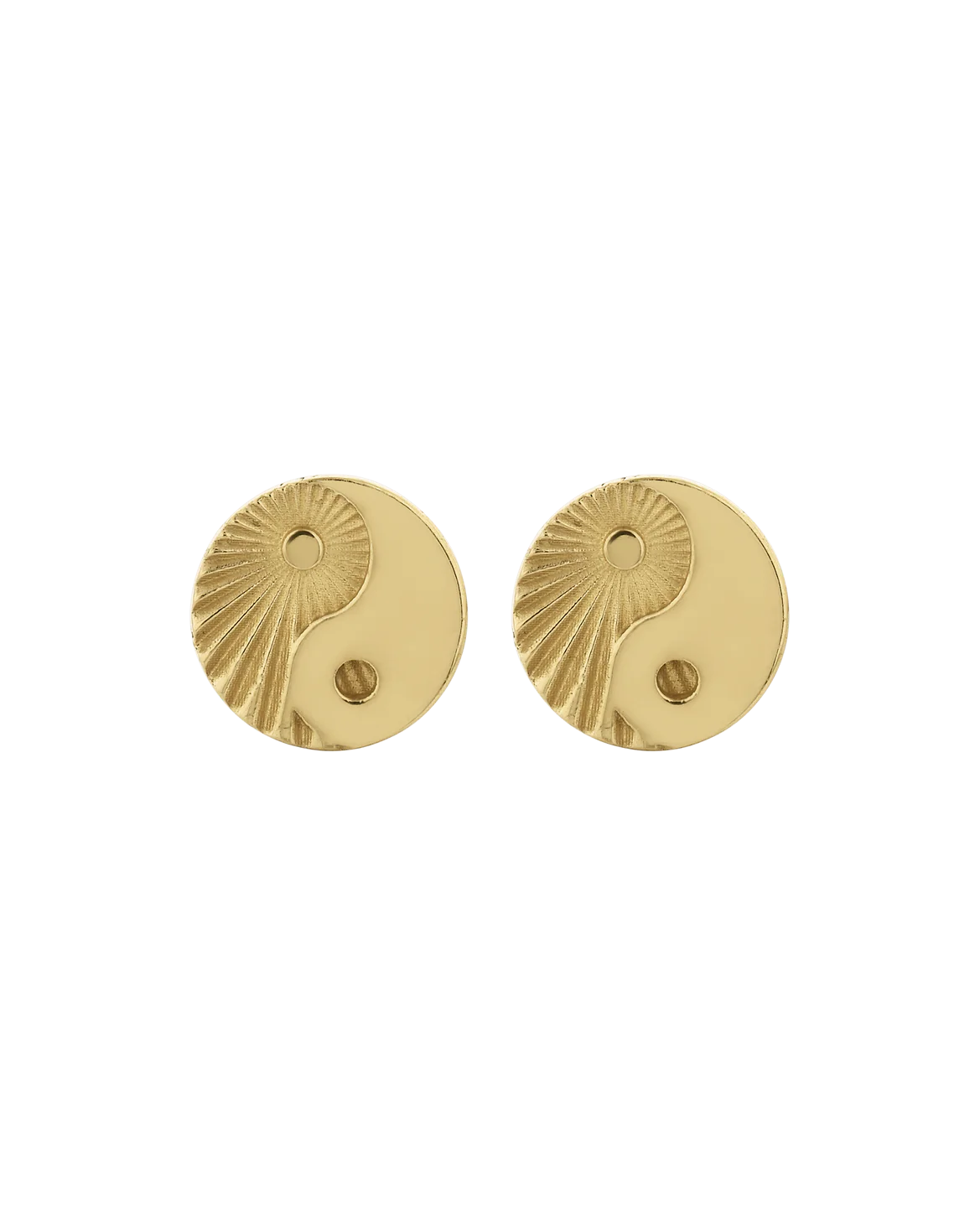 Yin Yang Stud | 22K Gold plate