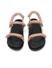 Thin Elke Braided Sandal | Rose | Last Size