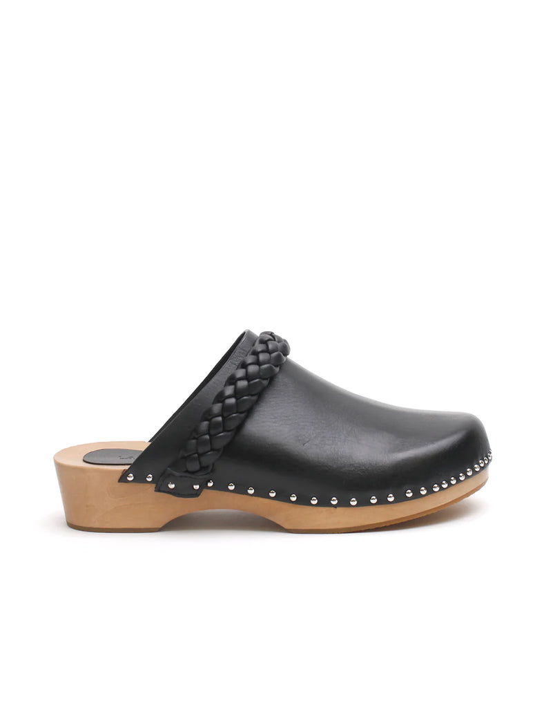 Anika Wooden Clog | Black