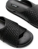 Woven Crossover Slide | Black