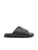 Woven Crossover Slide | Black