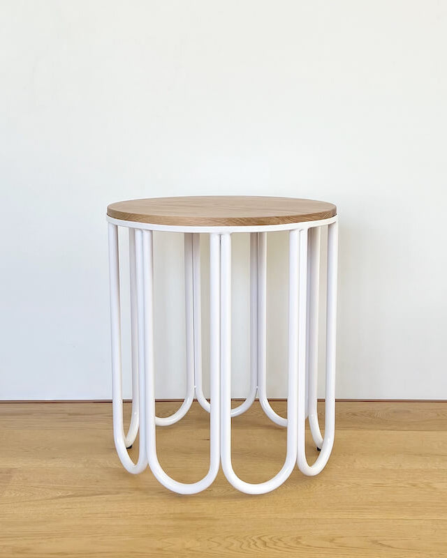 Montalto Oak Side Table | White