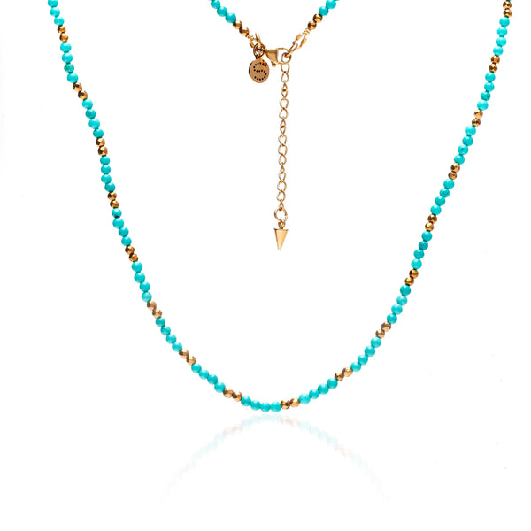 Sequence Necklace | Turquoise & Gold